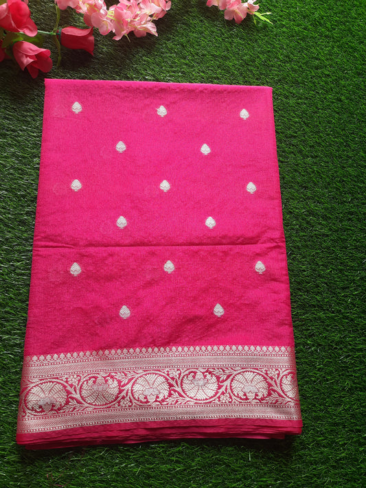 Banarasi art silk saree – Pink