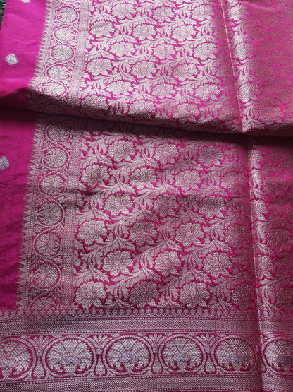 Banarasi art silk saree – Pink