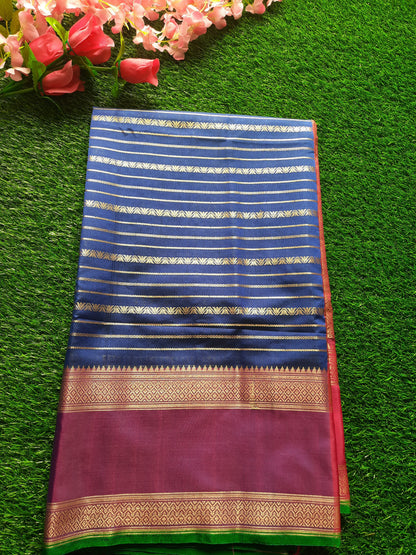 Banarasi art silk- Royal blue