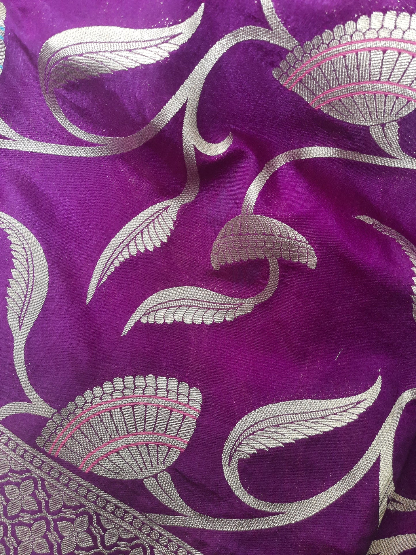 Banarasi art silk saree – Magenta