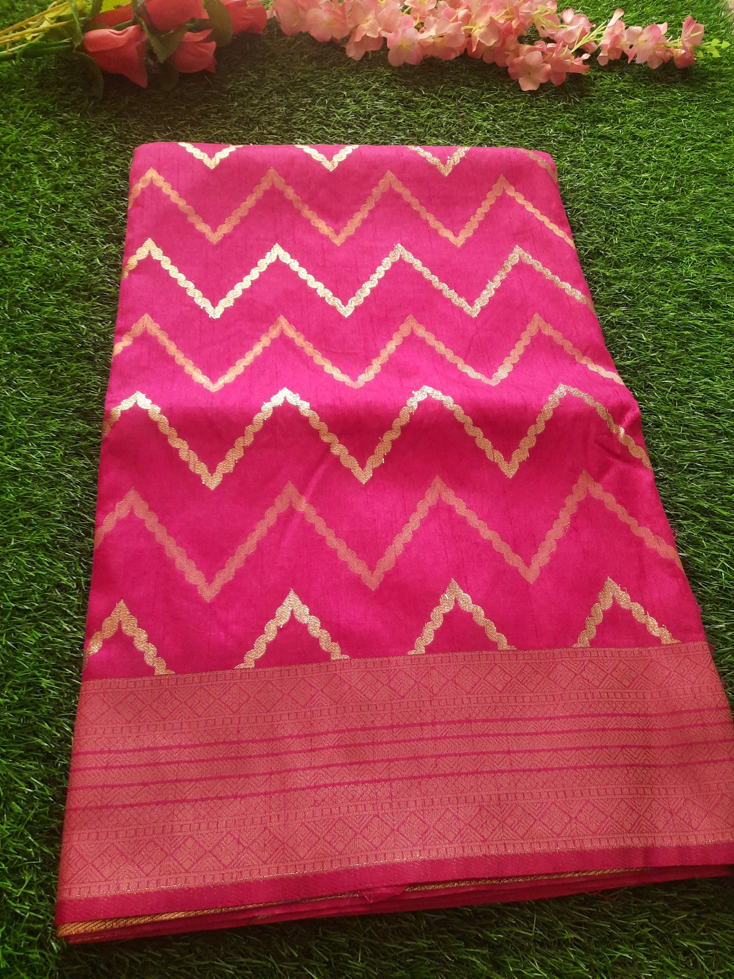 Banarasi art silk saree – Pink