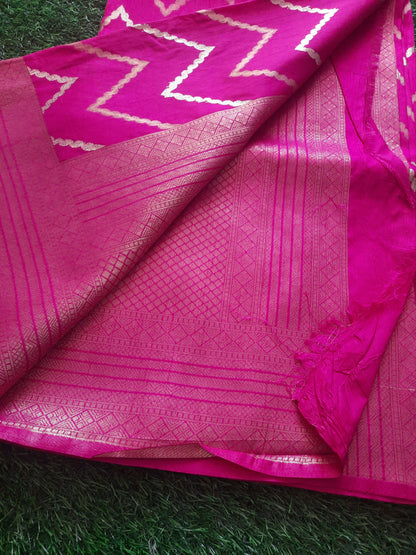 Banarasi art silk saree – Pink