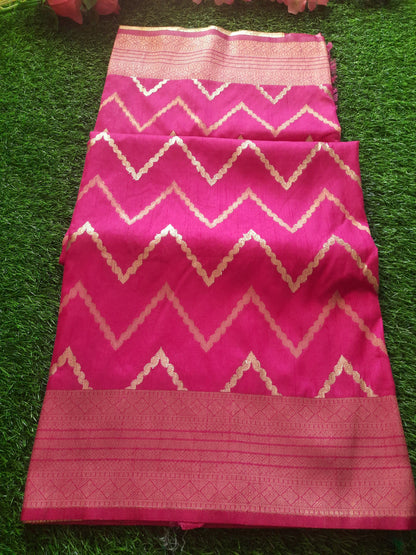 Banarasi art silk saree – Pink