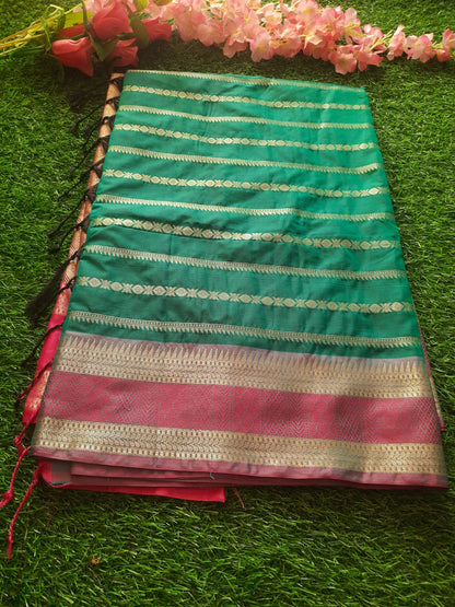 Banarasi art silk - Teal