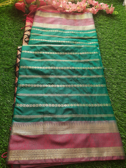 Banarasi art silk - Teal