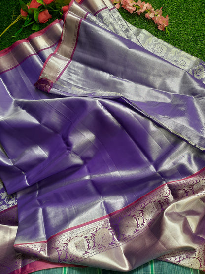 Semi silk Kanchi  sarees - Lavender